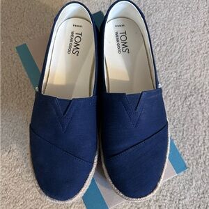 Toms Alpargata Rope 2.0 Espadrille Slip on Sz 8 1/2